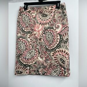 Van Heusen Studio Cotton Lined Straight Skirt Women's 6 NWOT